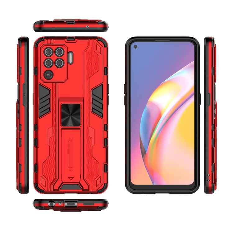 For OPPO A94 Supersonic PC + TPU Shock-proof Protective Case with Holder