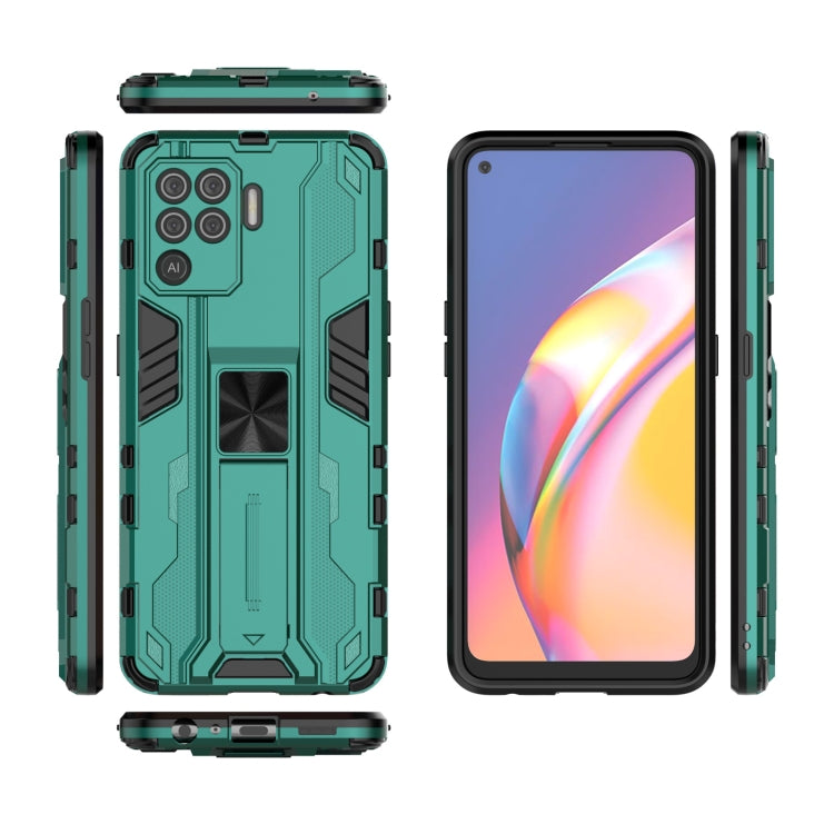 For OPPO A94 Supersonic PC + TPU Shock-proof Protective Case with Holder