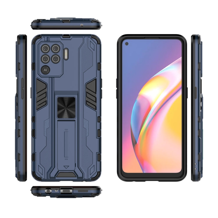 For OPPO A94 Supersonic PC + TPU Shock-proof Protective Case with Holder