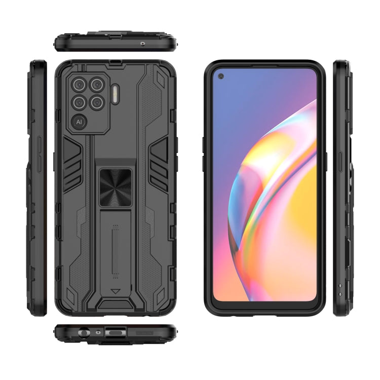 For OPPO A94 Supersonic PC + TPU Shock-proof Protective Case with Holder