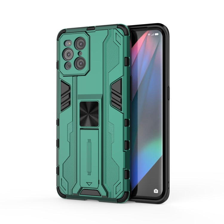 For OPPO Find X3 Supersonic PC + TPU Shock-proof Protective Case with Holder