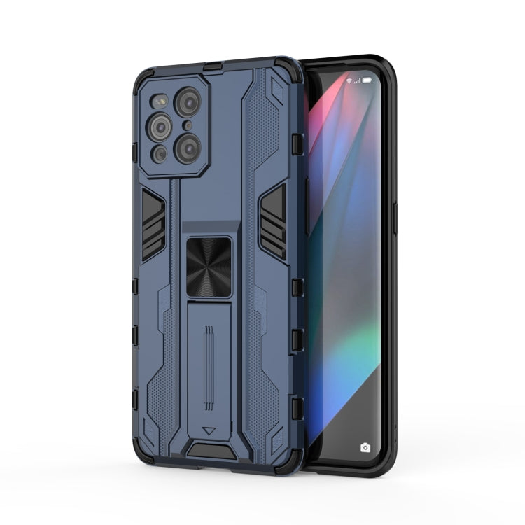 For OPPO Find X3 Supersonic PC + TPU Shock-proof Protective Case with Holder