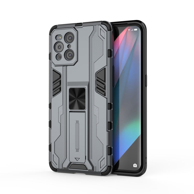 For OPPO Find X3 Supersonic PC + TPU Shock-proof Protective Case with Holder