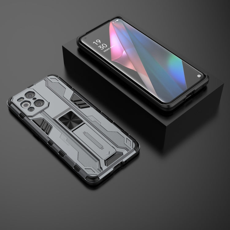 For OPPO Find X3 Supersonic PC + TPU Shock-proof Protective Case with Holder