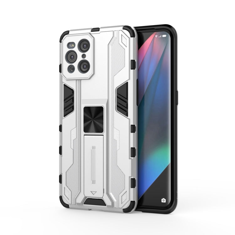 For OPPO Find X3 Supersonic PC + TPU Shock-proof Protective Case with Holder