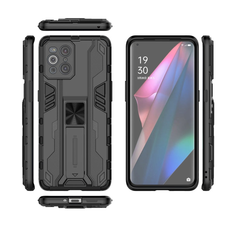 For OPPO Find X3 Supersonic PC + TPU Shock-proof Protective Case with Holder