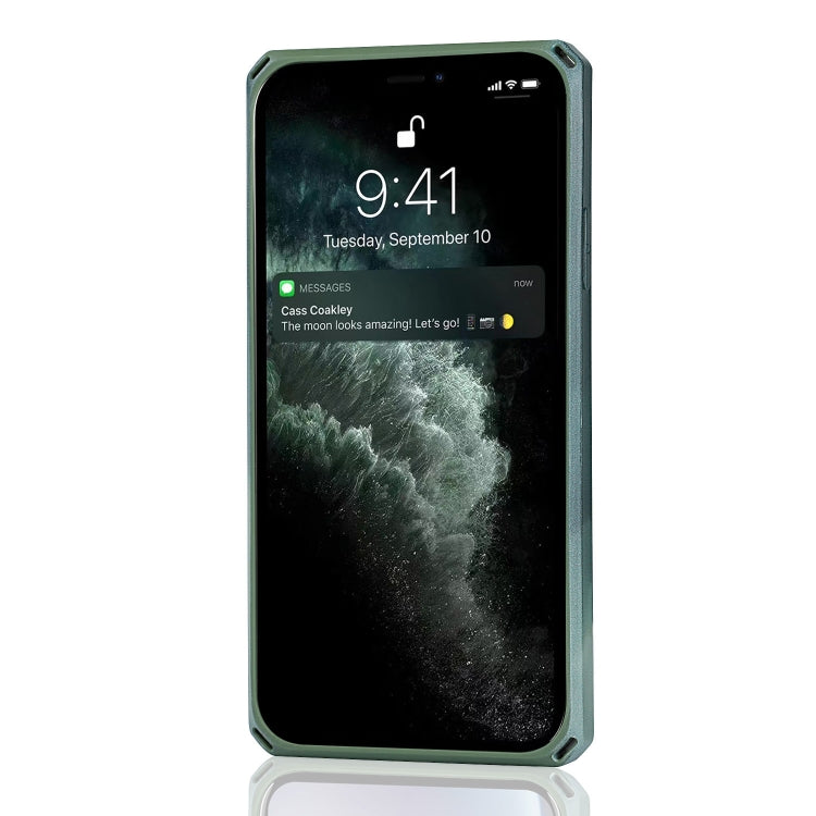 For iPhone 11 Pro Watercolor Painted Armor Shockproof PC Hard Case with Card Slot