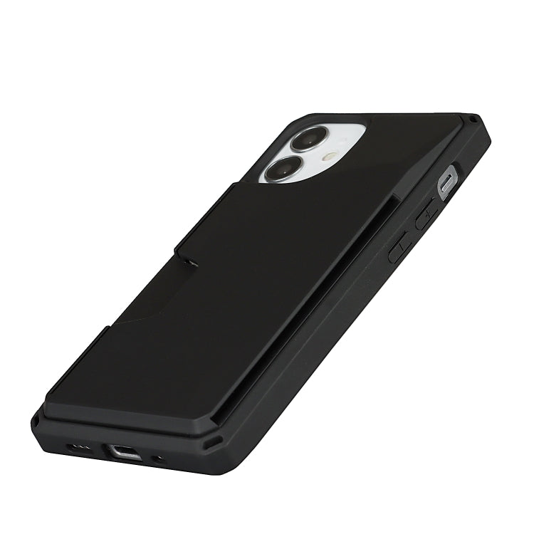 For iPhone 12 mini Armor Shockproof TPU + PC Hard Case with Card Slot Holder