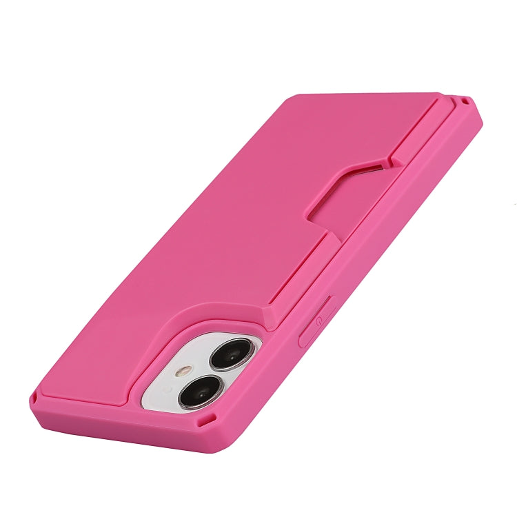 For iPhone 12 mini Armor Shockproof TPU + PC Hard Case with Card Slot Holder