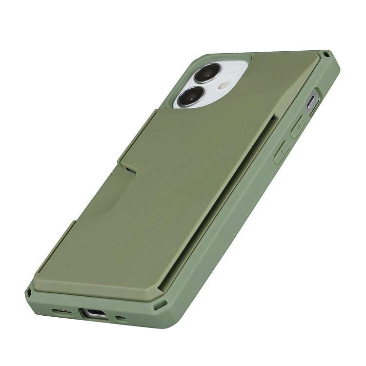 For iPhone 12 mini Armor Shockproof TPU + PC Hard Case with Card Slot Holder