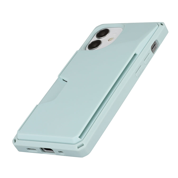 For iPhone 12 mini Armor Shockproof TPU + PC Hard Case with Card Slot Holder