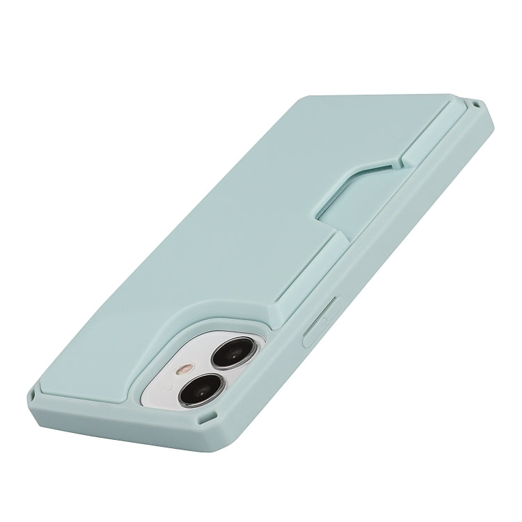 For iPhone 12 mini Armor Shockproof TPU + PC Hard Case with Card Slot Holder