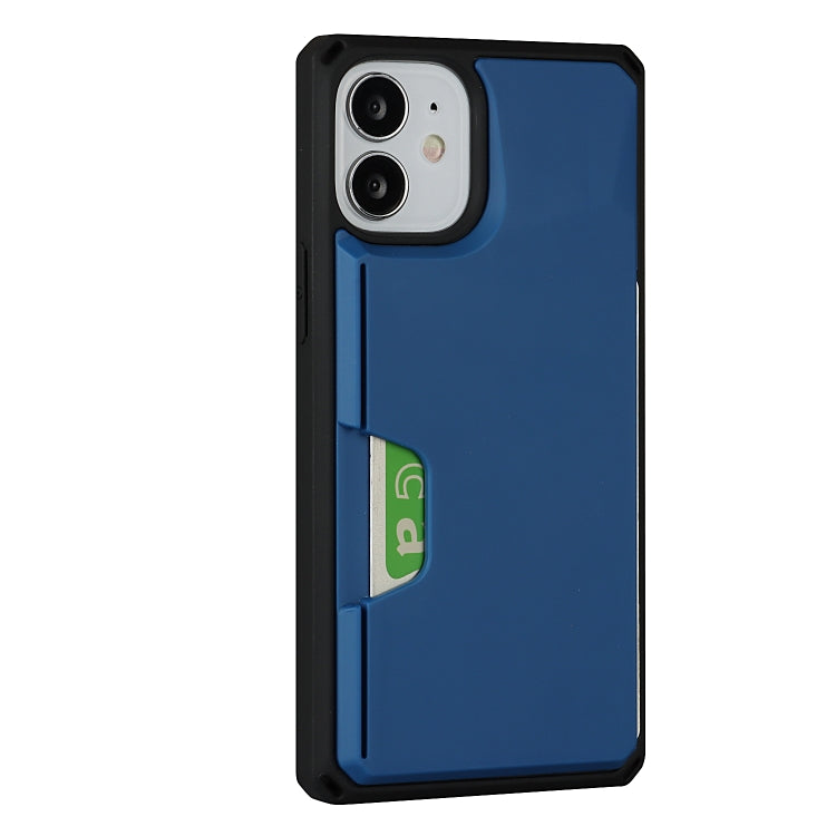 For iPhone 12 mini Armor Shockproof TPU + PC Hard Case with Card Slot Holder