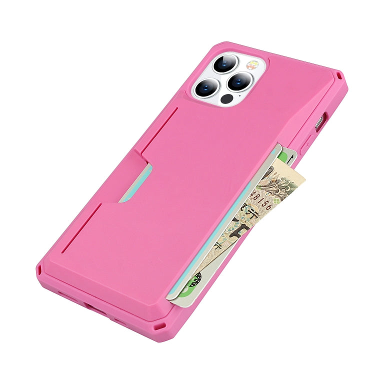 For iPhone 12 / 12 Pro Armor Shockproof TPU + PC Hard Case with Card Slot Holder