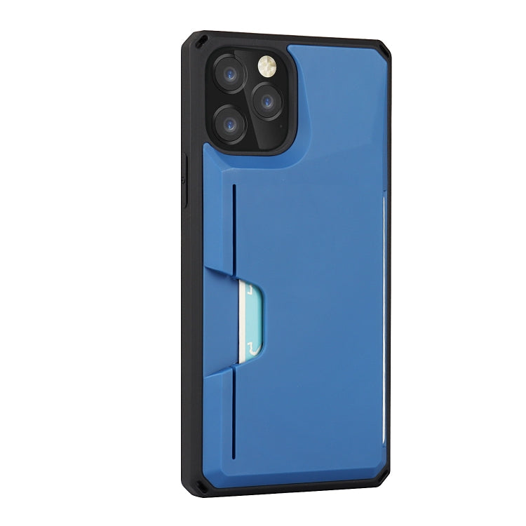 For iPhone 12 Pro Max Armor Shockproof TPU + PC Hard Case with Card Slot Holder
