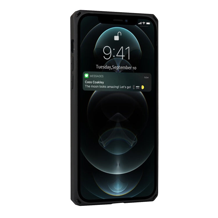 For iPhone 12 Pro Max Armor Shockproof TPU + PC Hard Case with Card Slot Holder