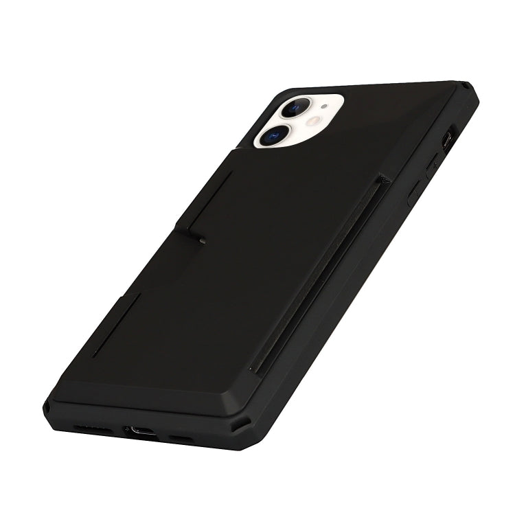 For iPhone 11 Armor Shockproof TPU + PC Hard Case with Card Slot Holder