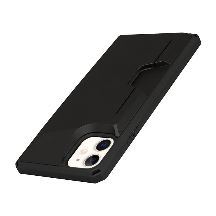 For iPhone 11 Armor Shockproof TPU + PC Hard Case with Card Slot Holder