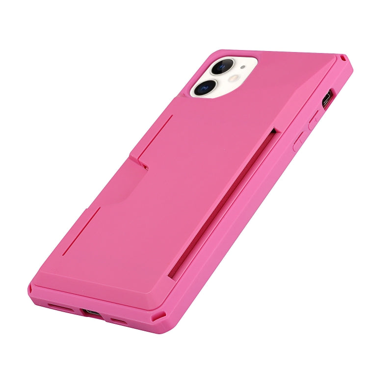 For iPhone 11 Armor Shockproof TPU + PC Hard Case with Card Slot Holder