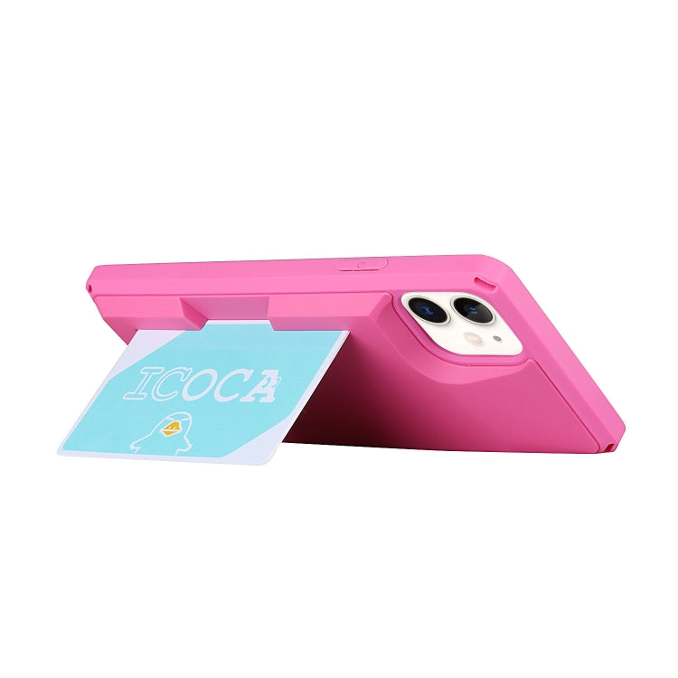 For iPhone 11 Armor Shockproof TPU + PC Hard Case with Card Slot Holder