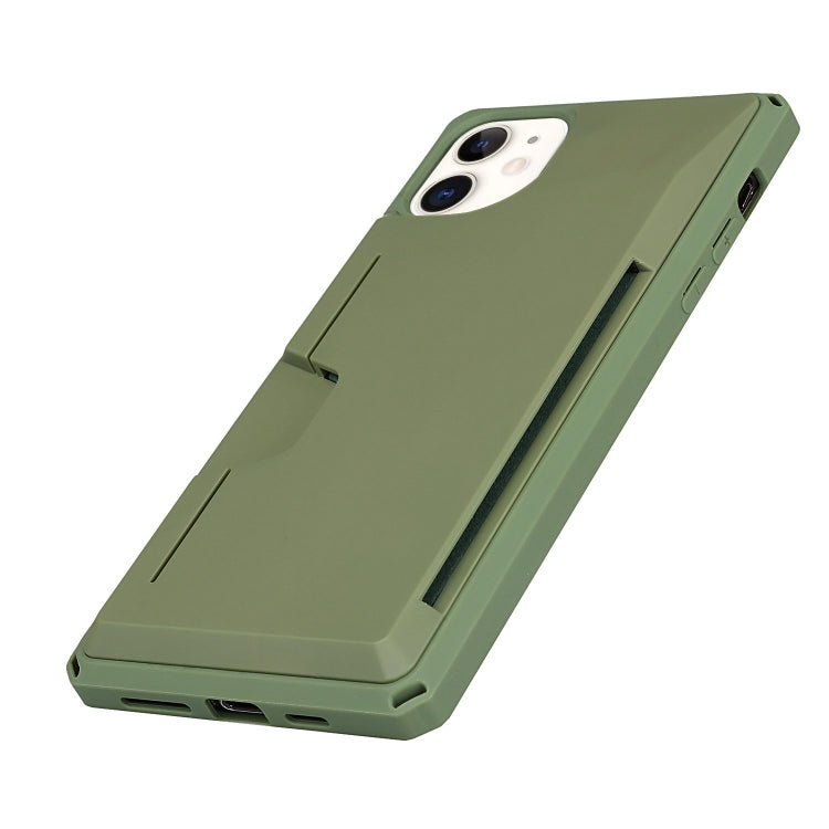 For iPhone 11 Armor Shockproof TPU + PC Hard Case with Card Slot Holder