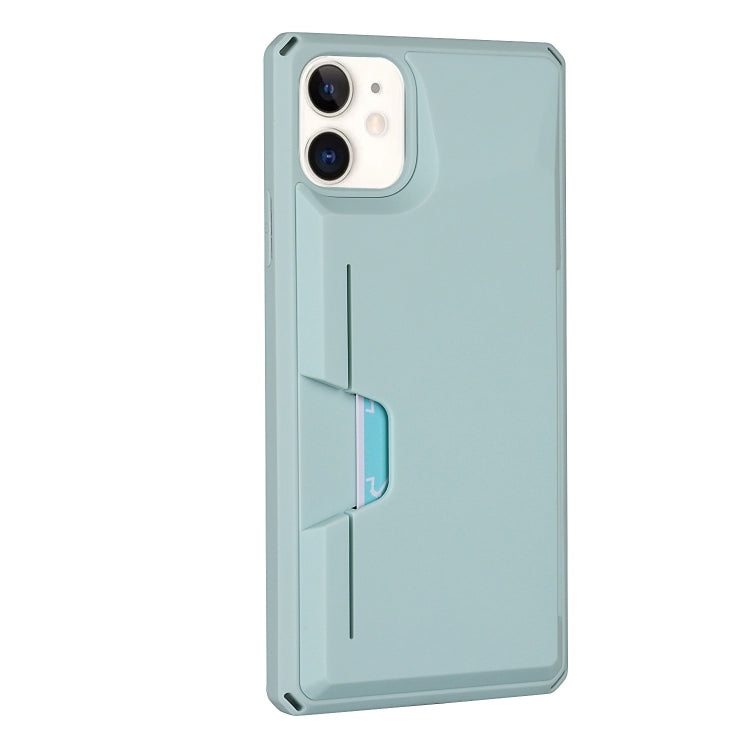 For iPhone 11 Armor Shockproof TPU + PC Hard Case with Card Slot Holder