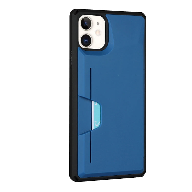 For iPhone 11 Armor Shockproof TPU + PC Hard Case with Card Slot Holder