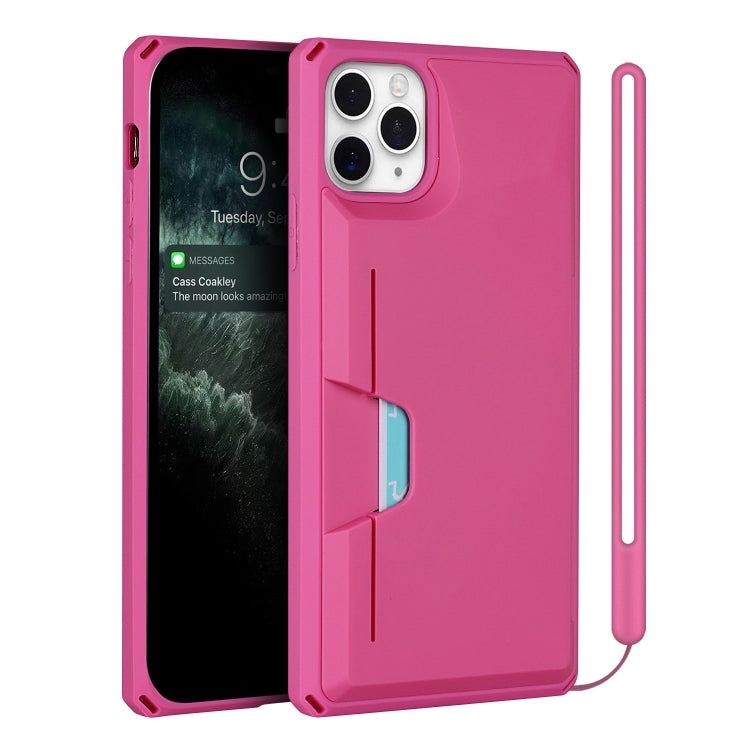 For iPhone 11 Pro Armor Shockproof TPU + PC Hard Case with Card Slot Holder