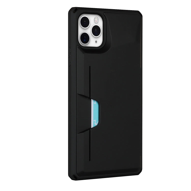 For iPhone 11 Pro Max Armor Shockproof TPU + PC Hard Case with Card Slot Holder