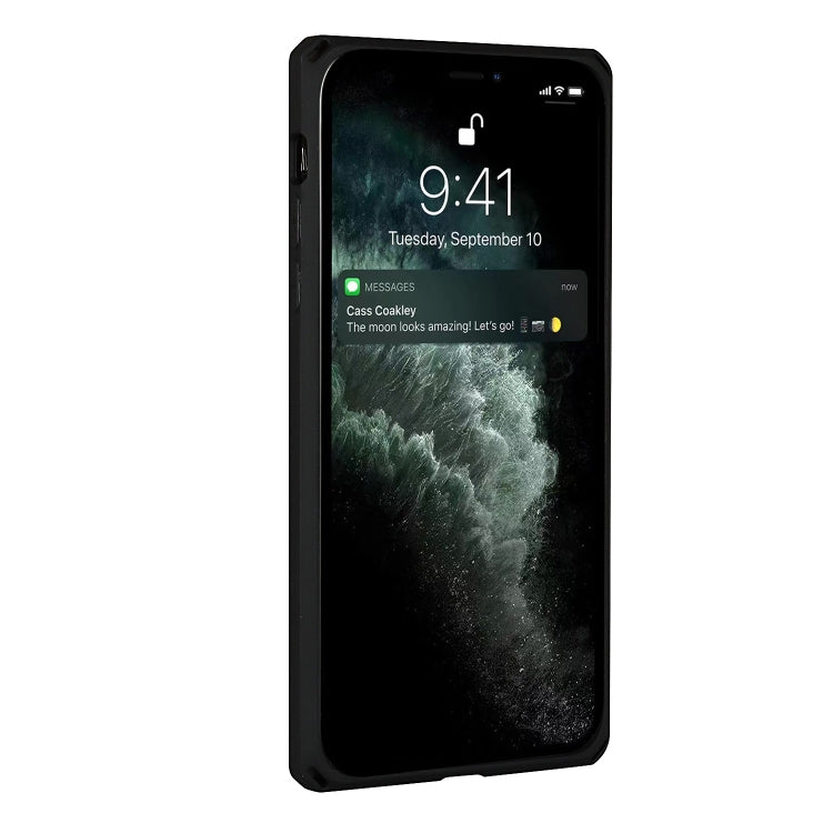 For iPhone 11 Pro Max Armor Shockproof TPU + PC Hard Case with Card Slot Holder