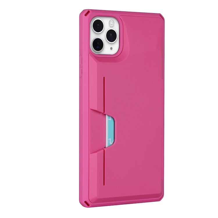 For iPhone 11 Pro Max Armor Shockproof TPU + PC Hard Case with Card Slot Holder