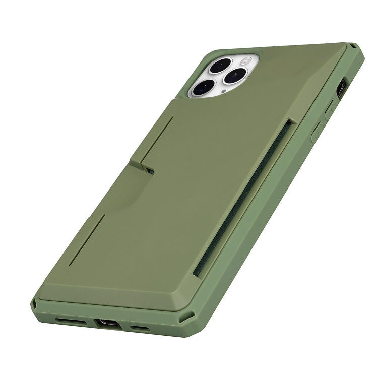 For iPhone 11 Pro Max Armor Shockproof TPU + PC Hard Case with Card Slot Holder