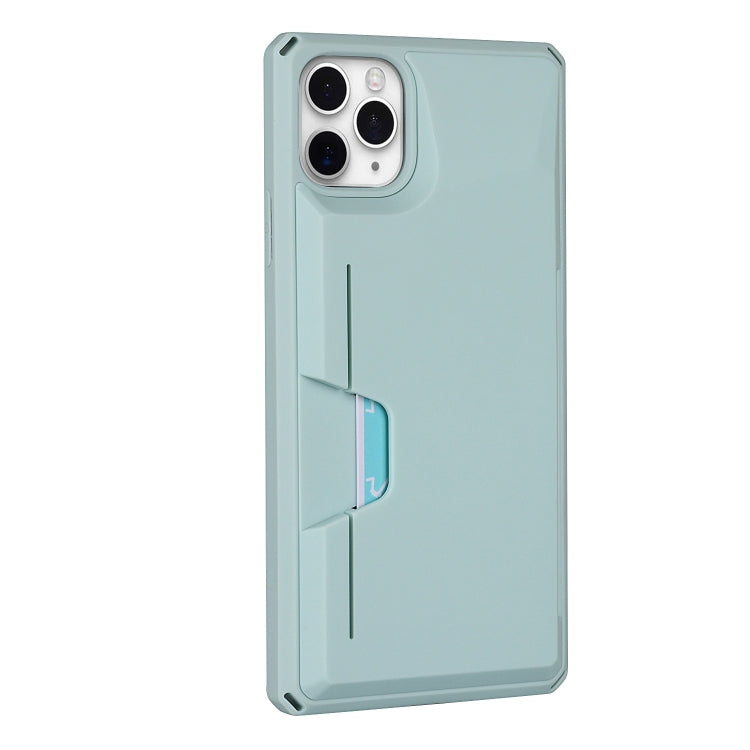 For iPhone 11 Pro Max Armor Shockproof TPU + PC Hard Case with Card Slot Holder