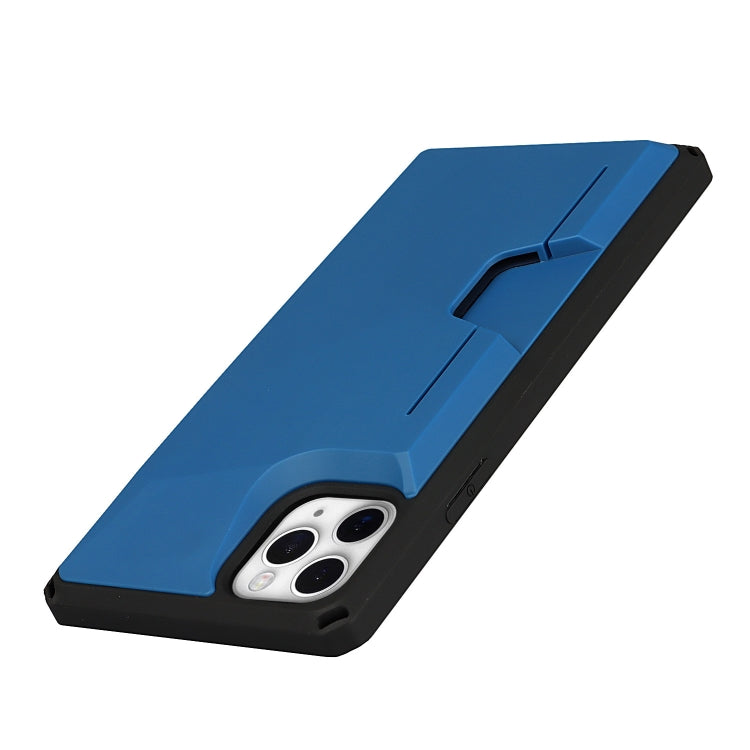 For iPhone 11 Pro Max Armor Shockproof TPU + PC Hard Case with Card Slot Holder