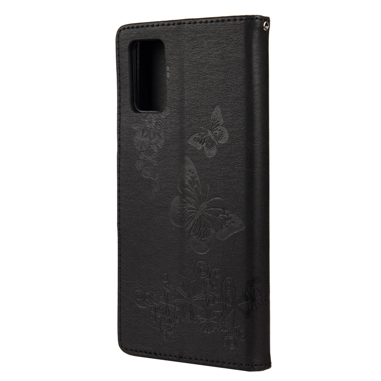 For Samsung Galaxy A32 5G Butterflies Embossing Horizontal Flip Leather Case with Holder & Card Slots & Wallet