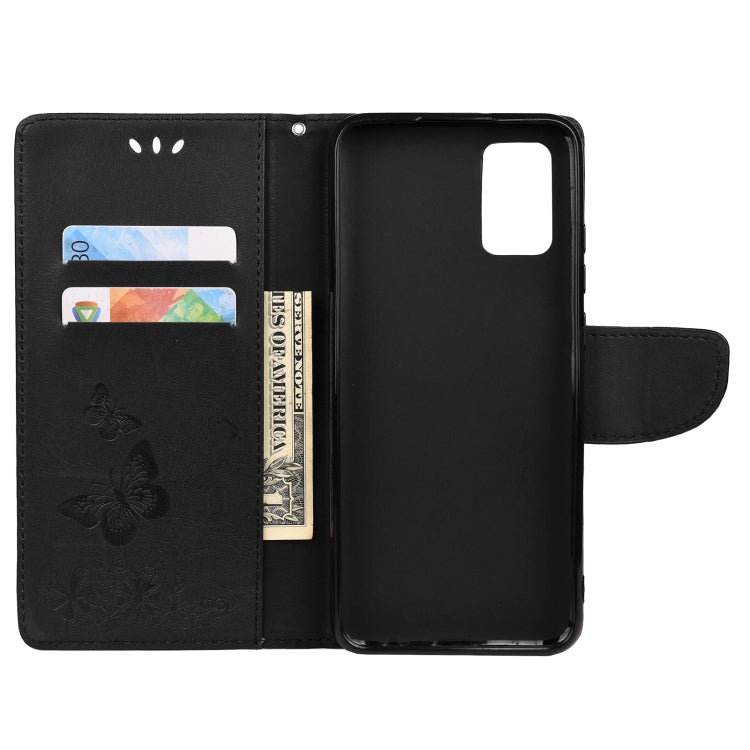 For Samsung Galaxy A32 5G Butterflies Embossing Horizontal Flip Leather Case with Holder & Card Slots & Wallet