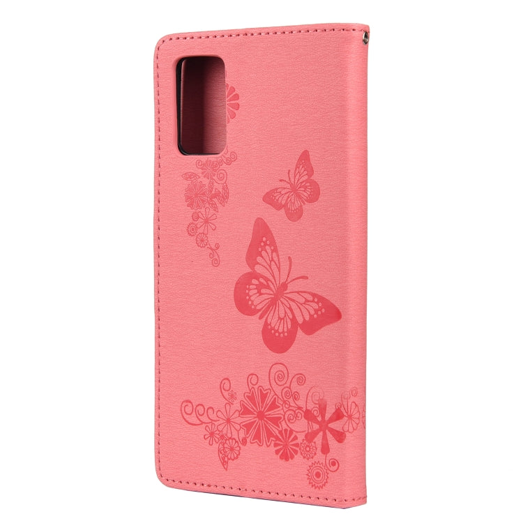 For Samsung Galaxy A32 5G Butterflies Embossing Horizontal Flip Leather Case with Holder & Card Slots & Wallet