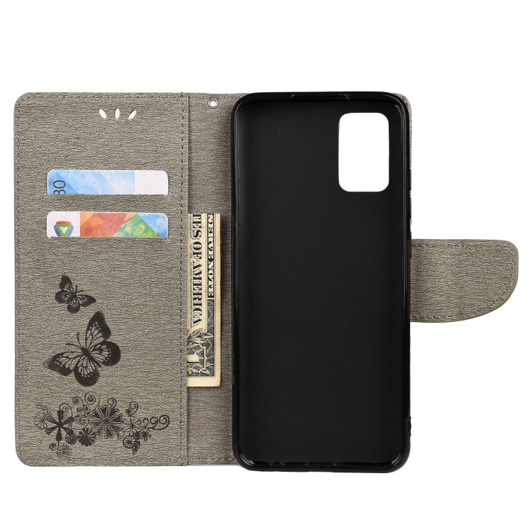 For Samsung Galaxy A32 5G Butterflies Embossing Horizontal Flip Leather Case with Holder & Card Slots & Wallet
