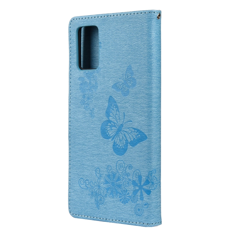 For Samsung Galaxy A32 5G Butterflies Embossing Horizontal Flip Leather Case with Holder & Card Slots & Wallet