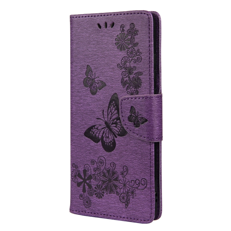 For Samsung Galaxy A32 5G Butterflies Embossing Horizontal Flip Leather Case with Holder & Card Slots & Wallet
