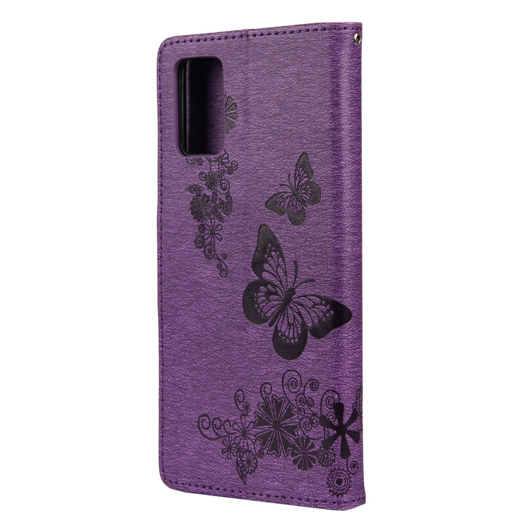 For Samsung Galaxy A32 5G Butterflies Embossing Horizontal Flip Leather Case with Holder & Card Slots & Wallet