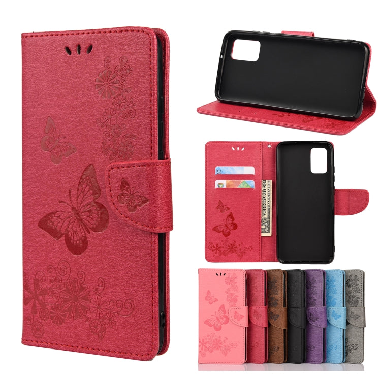 For Samsung Galaxy A32 5G Butterflies Embossing Horizontal Flip Leather Case with Holder & Card Slots & Wallet