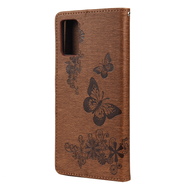 For Samsung Galaxy A32 5G Butterflies Embossing Horizontal Flip Leather Case with Holder & Card Slots & Wallet