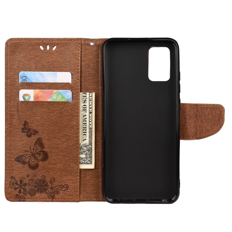 For Samsung Galaxy A32 5G Butterflies Embossing Horizontal Flip Leather Case with Holder & Card Slots & Wallet