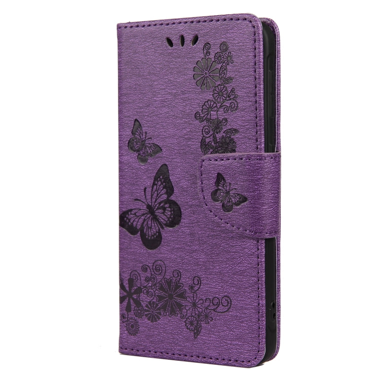 For Samsung Galaxy Xcover 5 Butterflies Embossing Horizontal Flip Leather Case with Holder & Card Slots & Wallet