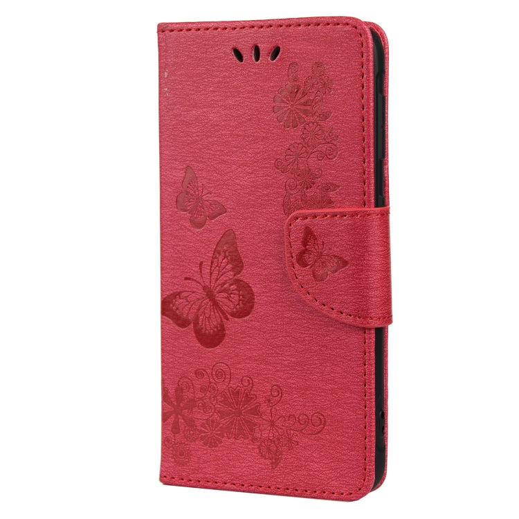 For Samsung Galaxy Xcover 5 Butterflies Embossing Horizontal Flip Leather Case with Holder & Card Slots & Wallet