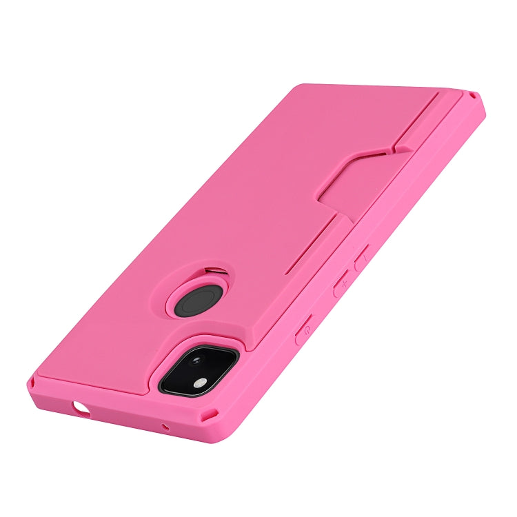 For Google Pixel 4a Armor Shockproof TPU + PC Hard Case with Card Slot Holder