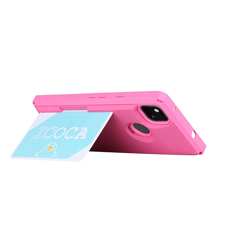 For Google Pixel 4a Armor Shockproof TPU + PC Hard Case with Card Slot Holder