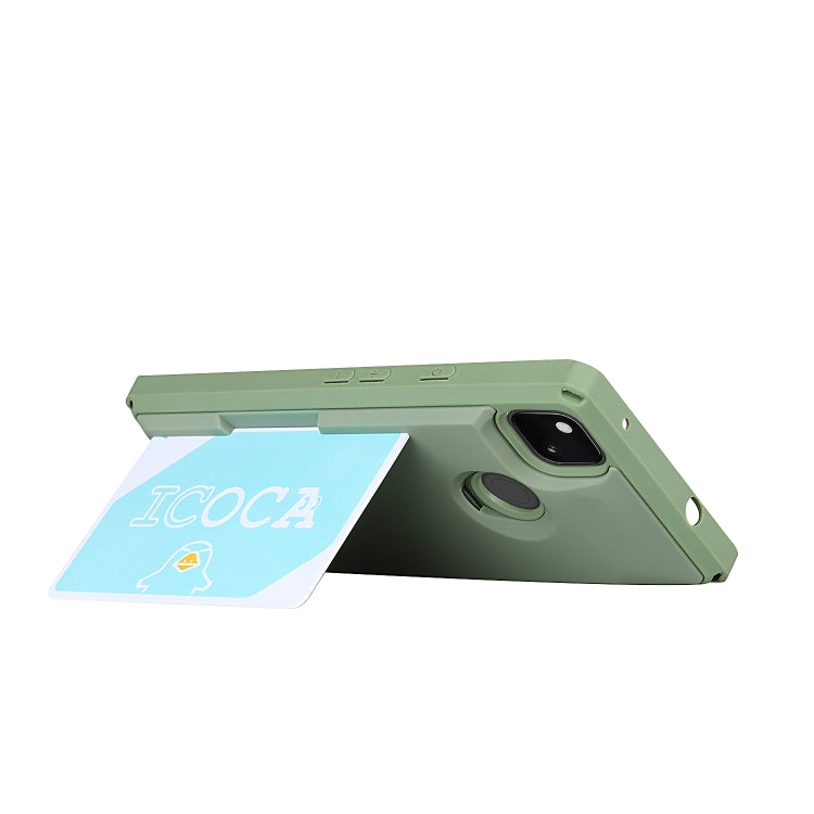 For Google Pixel 4a Armor Shockproof TPU + PC Hard Case with Card Slot Holder