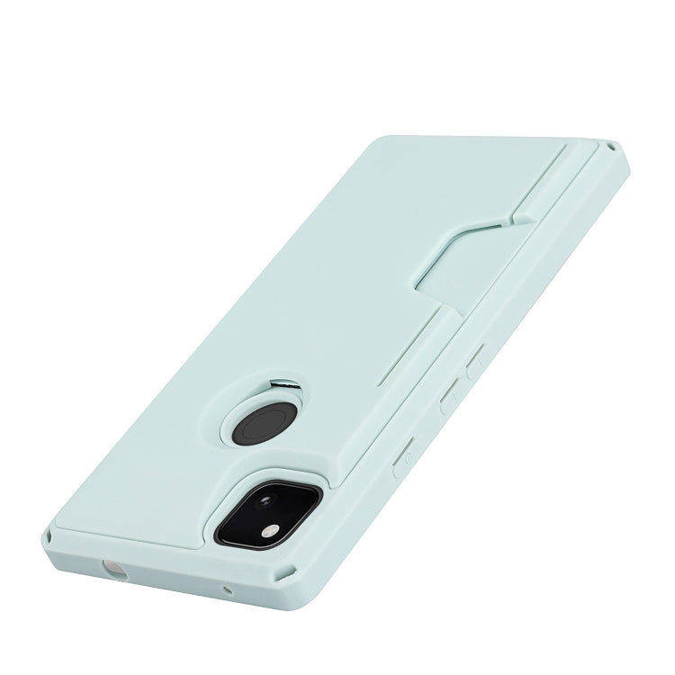 For Google Pixel 4a Armor Shockproof TPU + PC Hard Case with Card Slot Holder